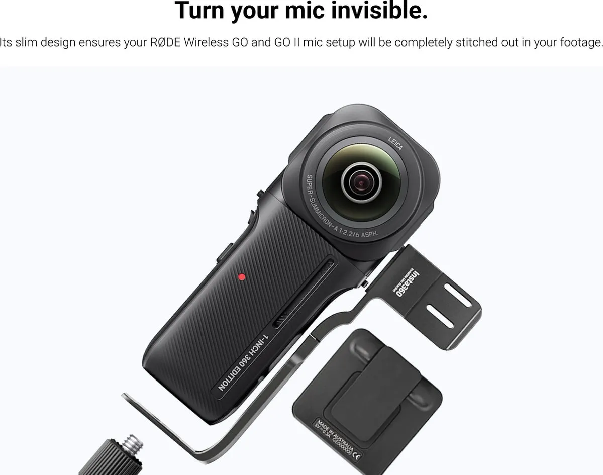 Insta360 1-inch 360 Invisible Mic Bracket