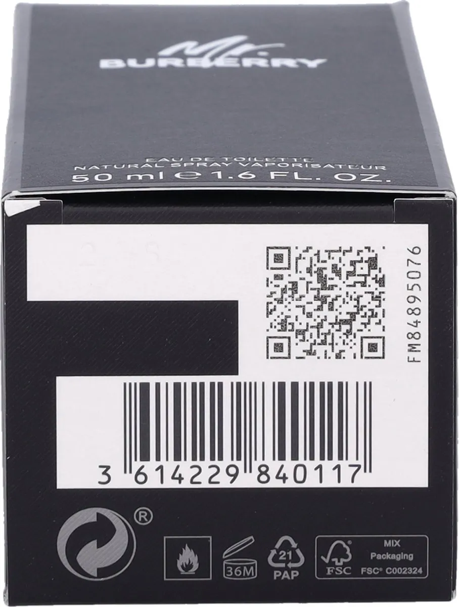 Burberry Mr. Burberry Eau de Toilette 50ml - afbeelding 6 van 6
