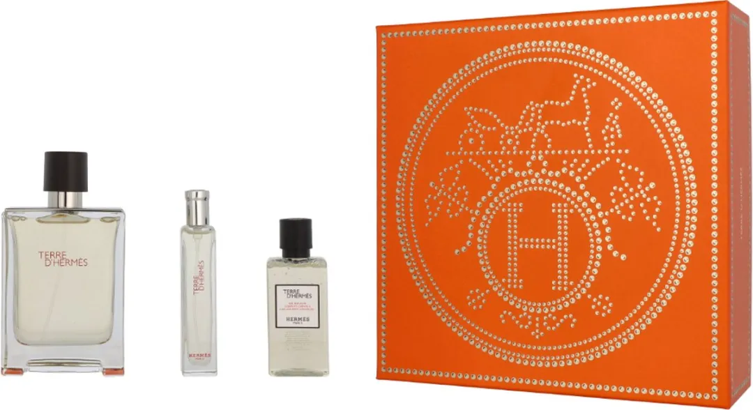 Hermès Terre d’Hermès Geschenkset - EDT 100ml + Douchegel 50ml + Tasspray 15ml