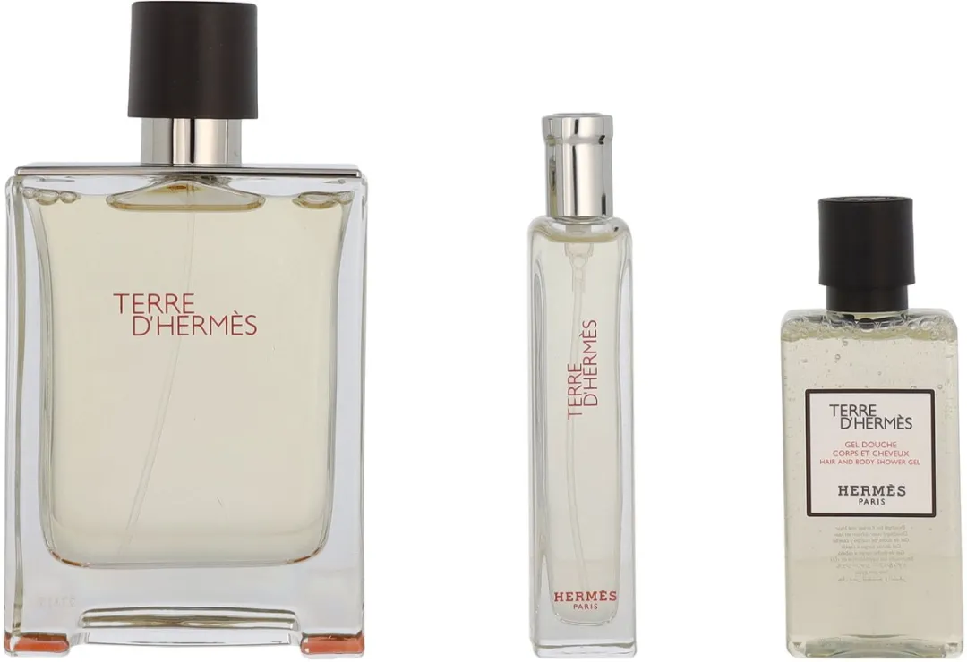 Hermès Terre d’Hermès Geschenkset - EDT 100ml + Douchegel 50ml + Tasspray 15ml