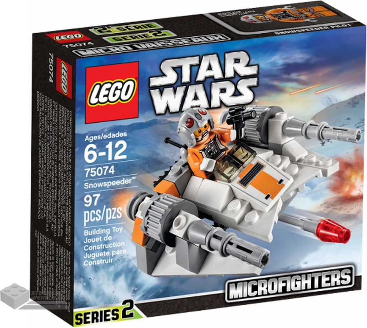 LEGO Star Wars Snowspeeder Microfighter 75074 - 97 Stukken - afbeelding 6 van 6