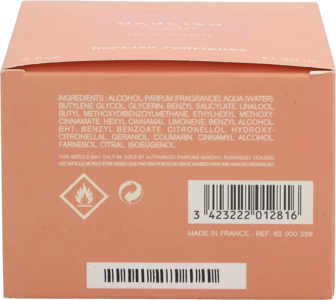 Narciso Rodriguez Eau Néroli Ambrée Eau de Toilette 90ml