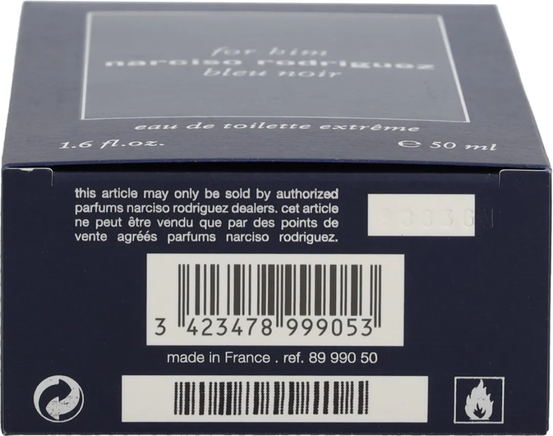 Narciso Rodriguez Blue Noir Extreme Herenparfum 50ml
