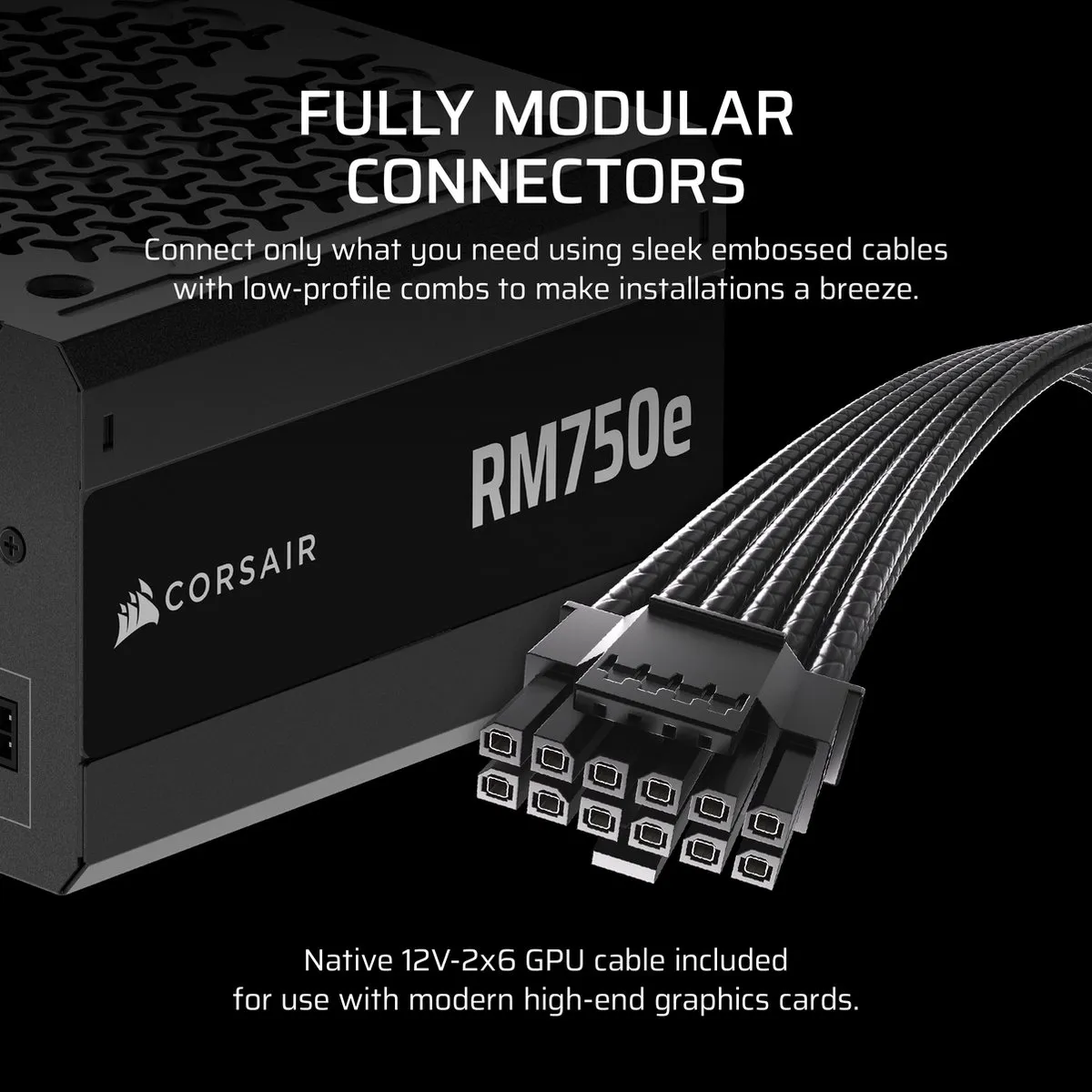 Corsair RM750e 750W Modulaire Voeding - Zwart