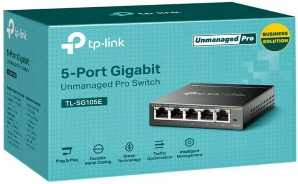 TP-Link TL-SG105E - Netwerk Switch - Smart managed - 5 poorten