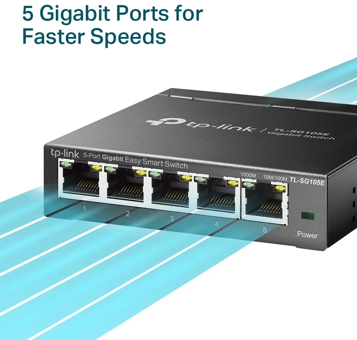 TP-Link TL-SG105E - Netwerk Switch - Smart managed - 5 poorten