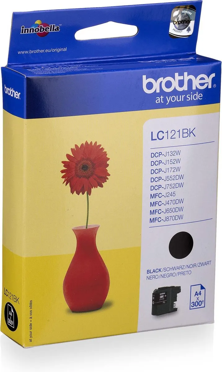 Brother LC-121BK Inktcartridge - Zwart