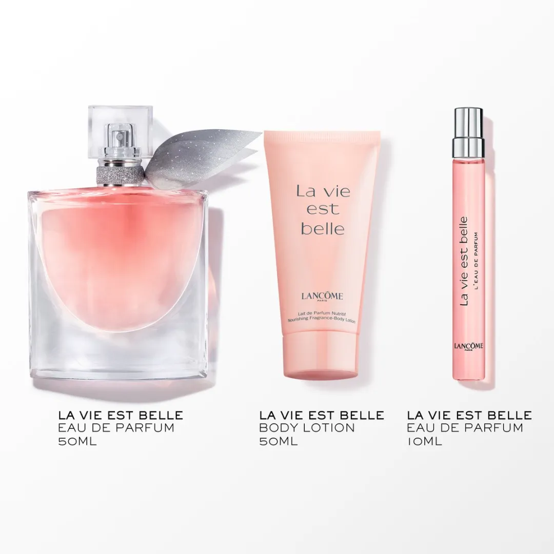 Lancôme La Vie est Belle Geschenkset - Eau de Parfum 50ml + 10ml + Bodylotion 50ml