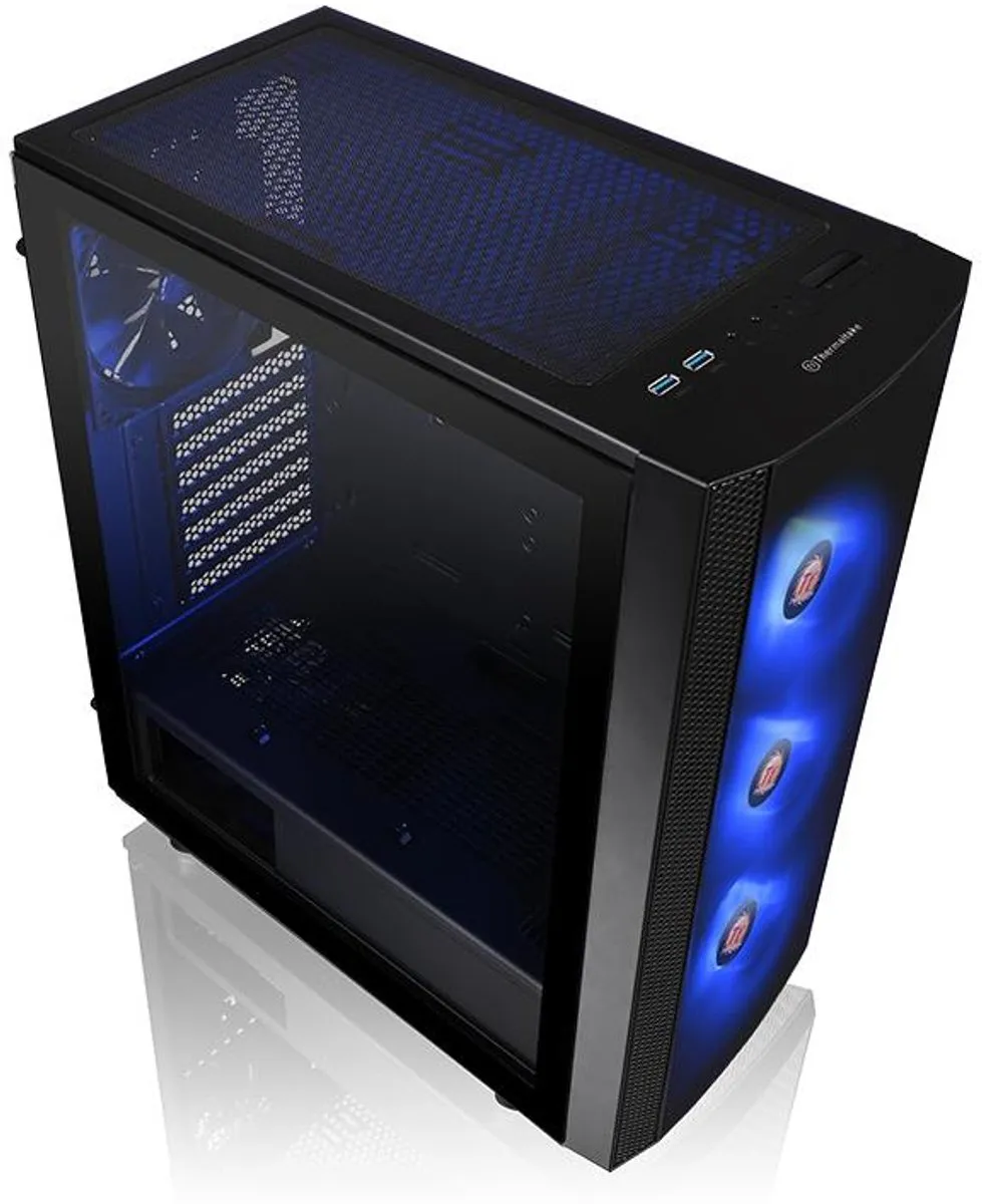 Thermaltake Versa J25 TG RGB - ATX Behuizing - Zwart