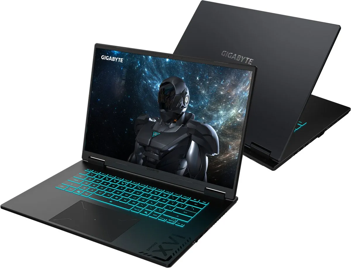 GIGABYTE GAMING A16 PRO DXHG4BECC4SH laptop Intel Core 7 240H 40,6 cm (16") Quad HD+ 32 GB LPDDR5x-SDRAM 1 TB SSD NVIDIA GeForce RTX 5070 Ti Wi-Fi 6E (802.11ax) Windows 11 Home Zwart
