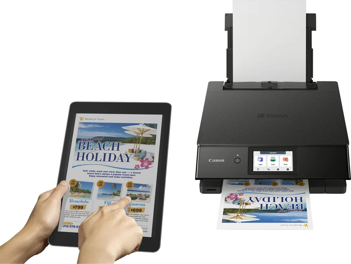 Canon PIXMA TS8750 All-in-One Inkjetprinter - 6 Kleuren - Zwart