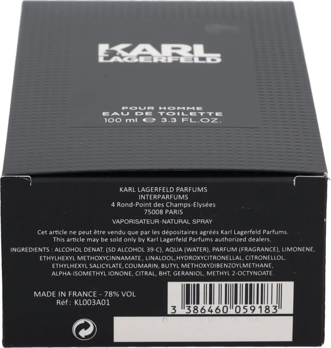 Karl Lagerfeld Pour Homme Eau de Toilette 100ml