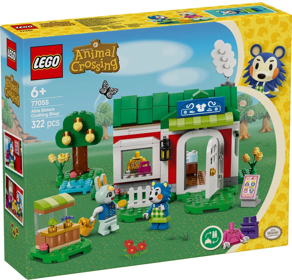 LEGO Animal Crossing Kleermakerij van de zusjes Able 77055 - 322 Stukken
