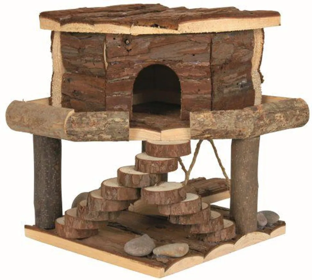 Trixie Natural Living Ida House - 19x20x19cm - Houtskool - afbeelding 3 van 3