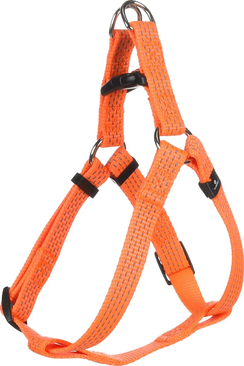 Flamingo Len Step&Go Hondenharnas - Oranje S 25-45cm