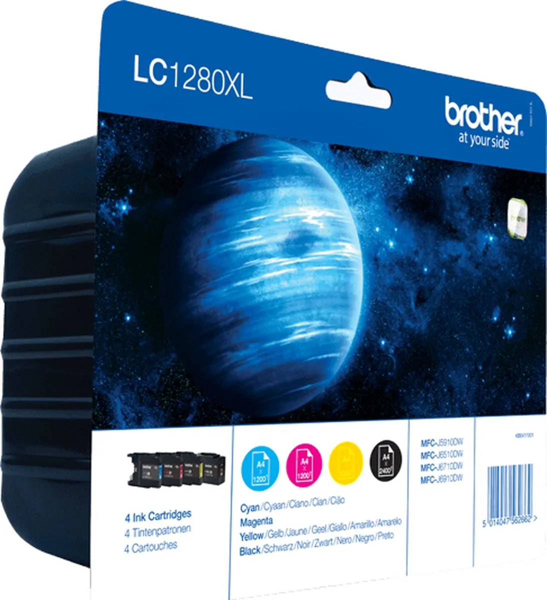 Brother LC-1280XL Inktcartridges - 5 Stuks - 54ml