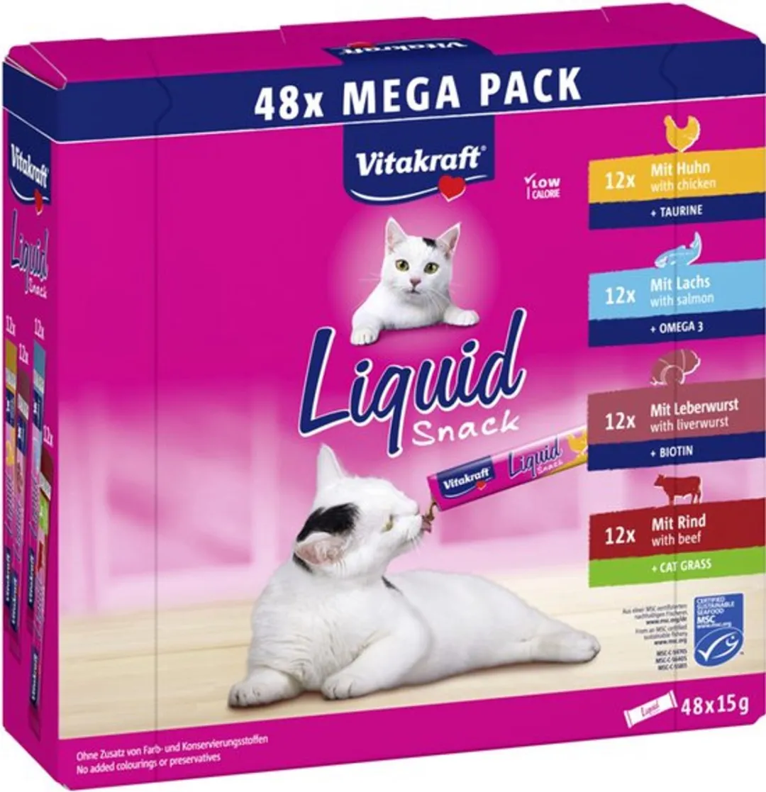 Vitakraft Liquid Snack Big Pack 48 Stuks
