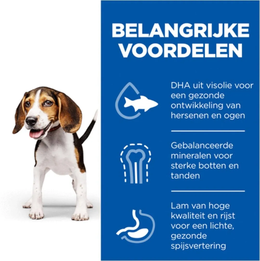 Hill's Canine Puppy Medium Lam - Hondenvoer 18kg