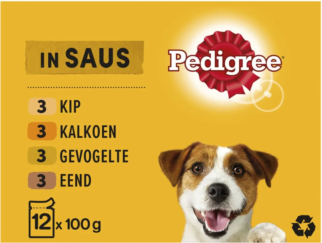 Pedigree Adult Hondenvoer in Saus Gevogelte