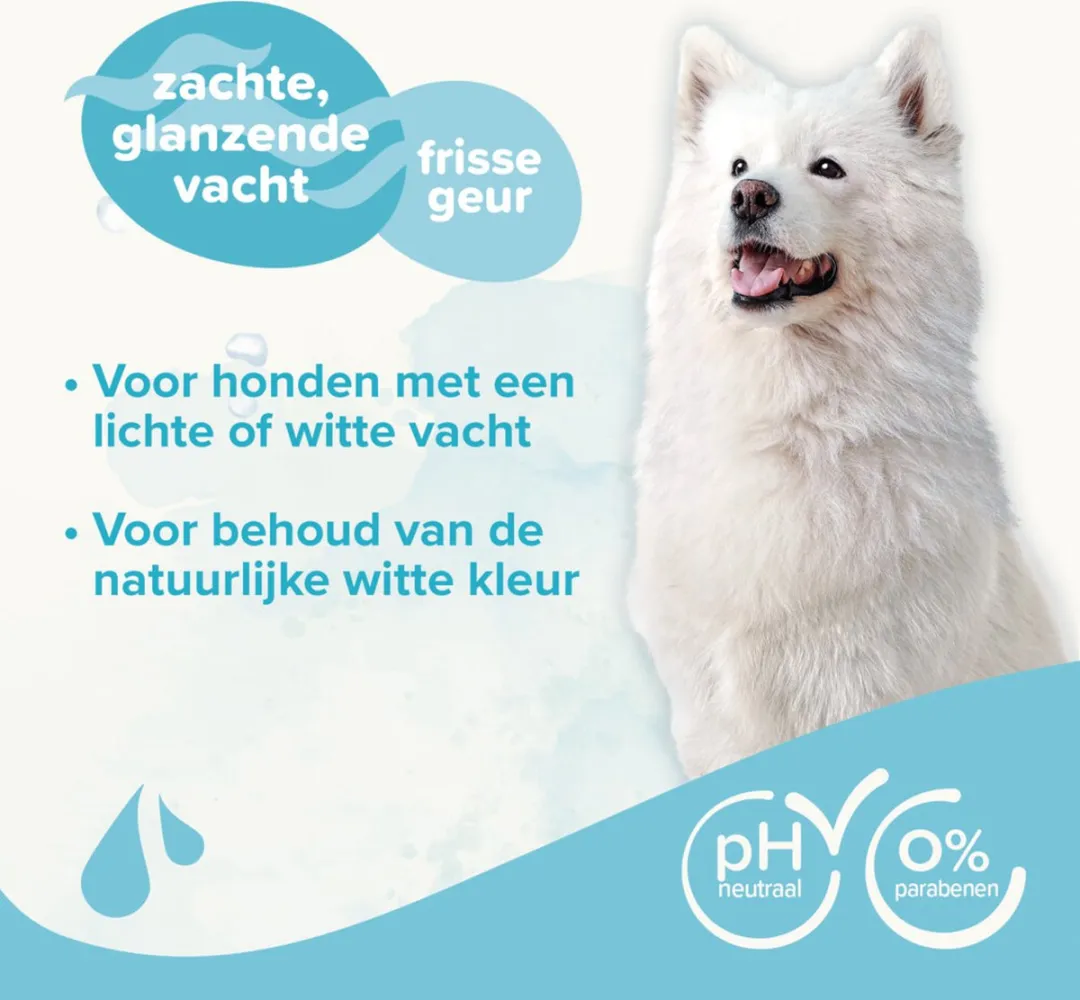 Beaphar Hondenshampoo Witte Vacht 250ml - 6 Stuks