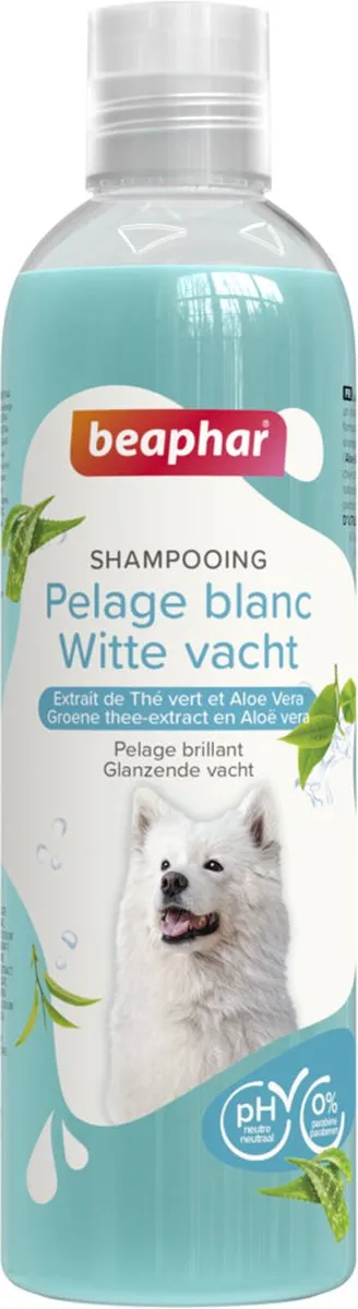 Beaphar Hondenshampoo Witte Vacht 250ml - 6 Stuks