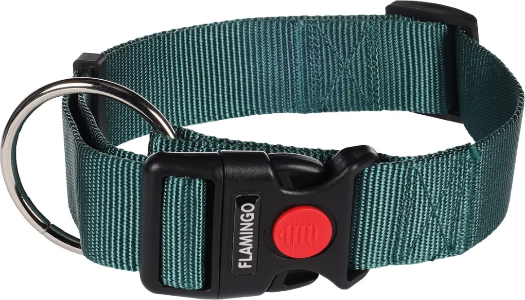 Flamingo Ziggi Halsband Honden Donkergroen XL 55-75cm