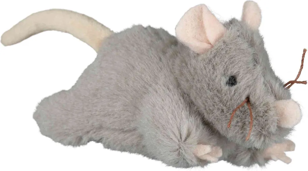 Trixie Pluche Muis Blauw