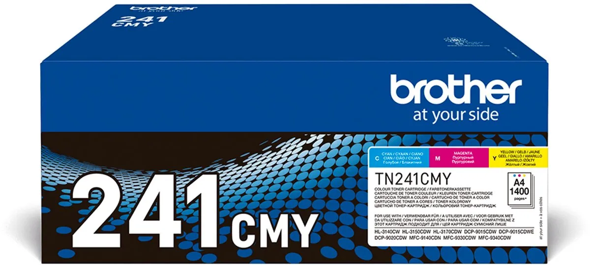 Brother TN-241CMY Toner - Cyaan/Magenta/Geel - 2500 pagina's