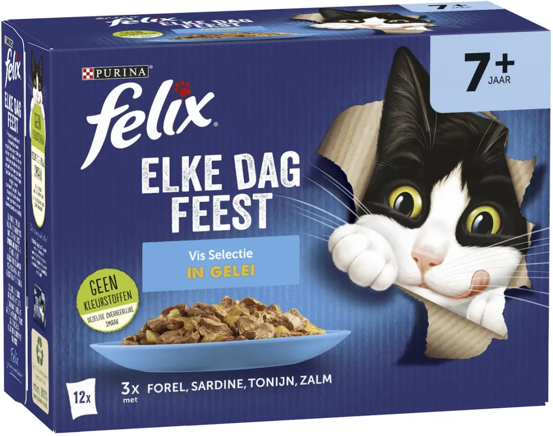 Felix Elke Dag Feest Vis Selectie in Gelei 12x85g