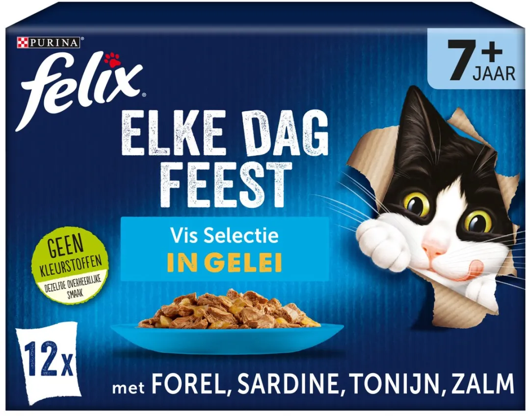 Felix Elke Dag Feest Vis Selectie in Gelei 12x85g