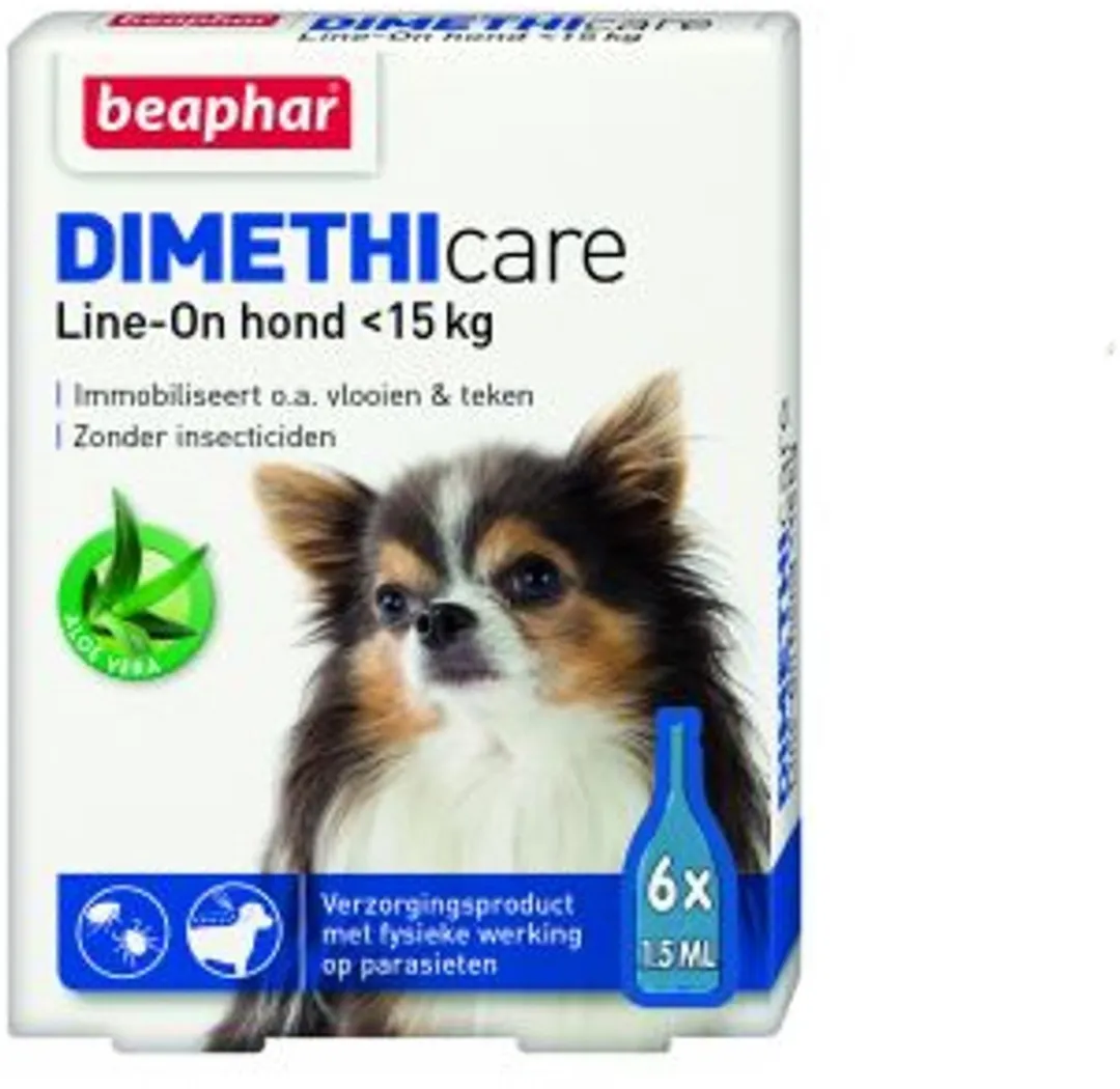 Beaphar Dimethicare Line-On Hond 6g - Anti vlooien/teken