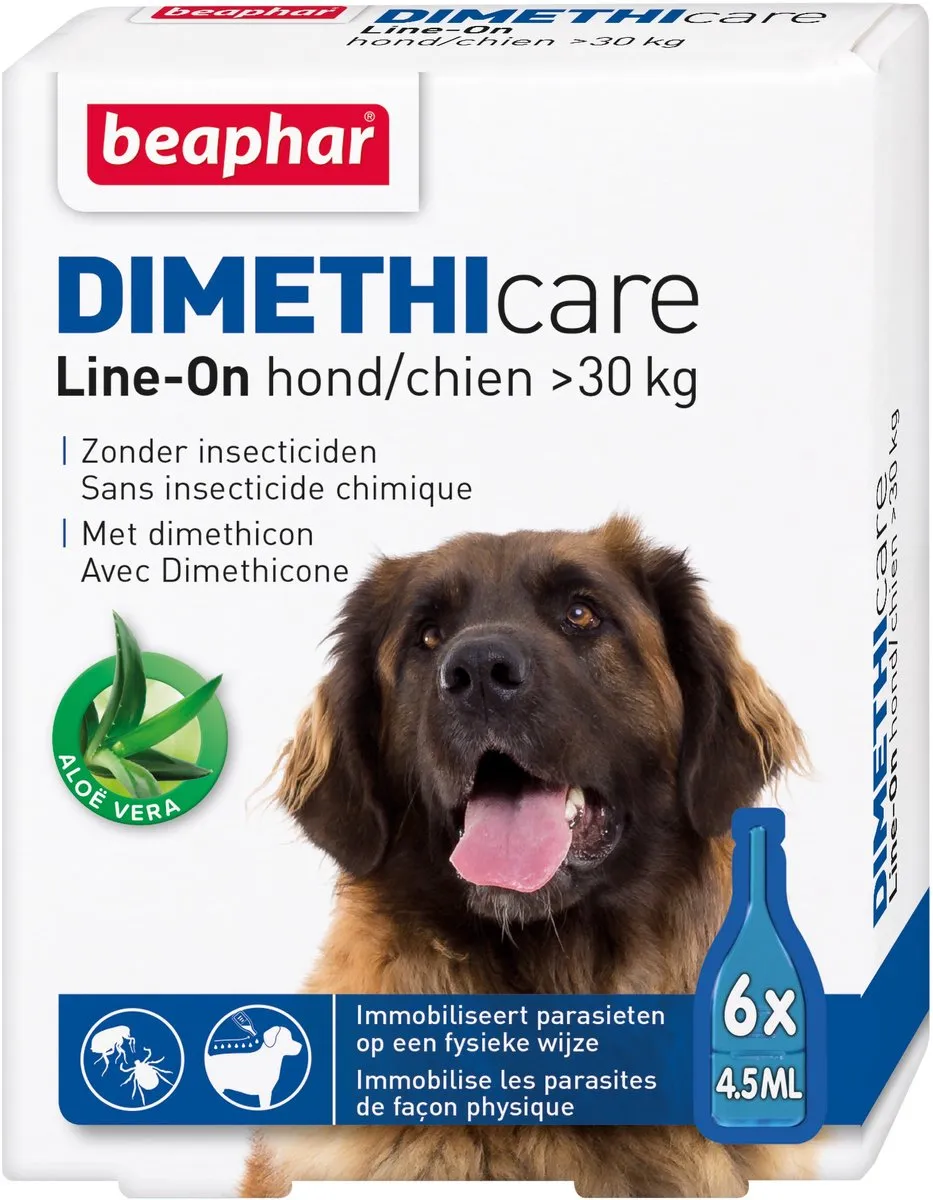 Beaphar Dimethicare Line-On Hond 6g - Anti vlooien/teken