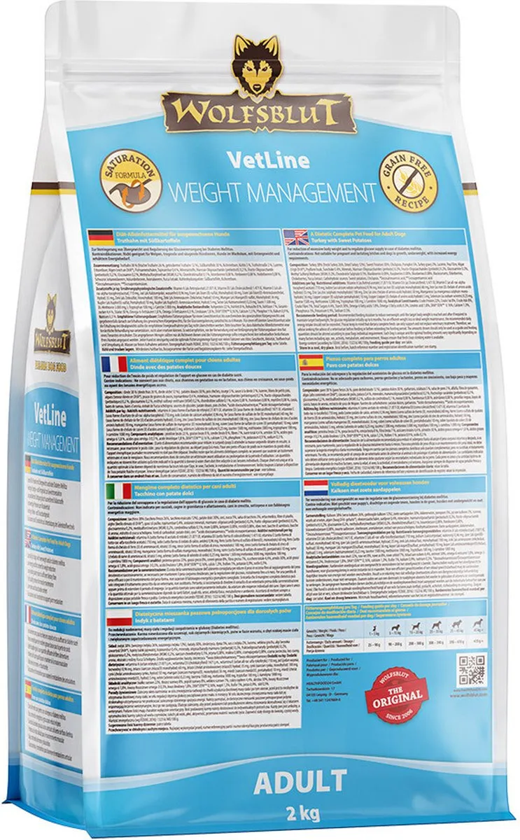Wolfsblut VetLine Weight Management - 20 kg (4x5kg)