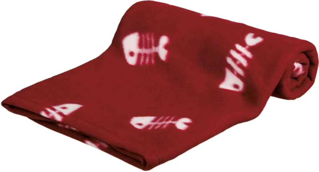 Trixie Beany Fleece Hondendeken - Bordeaux - afbeelding 3 van 3