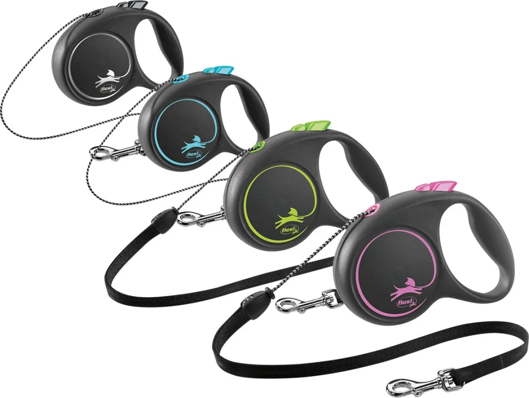 Flexi Rollijn Black Design Cord - Groen - One Size