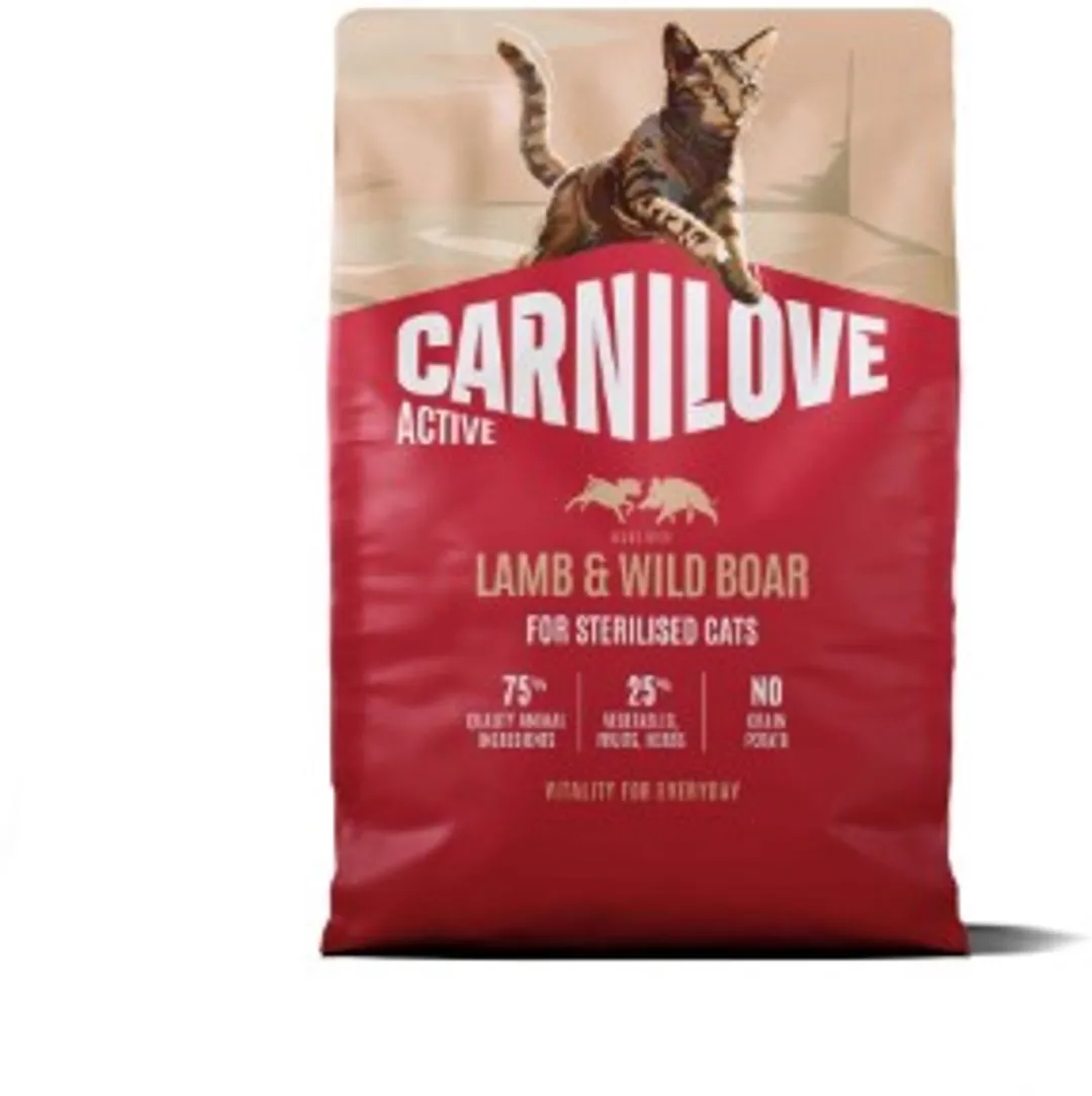 Carnilove Active Kat Lam & Everzwijn 2kg