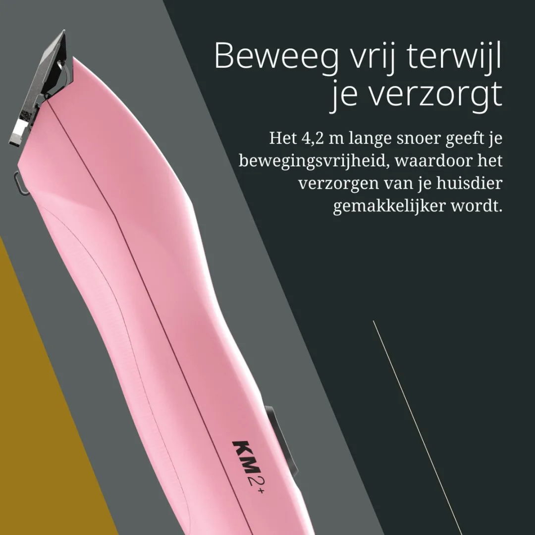 Wahl KM2+ Dierentrimmer - Roze