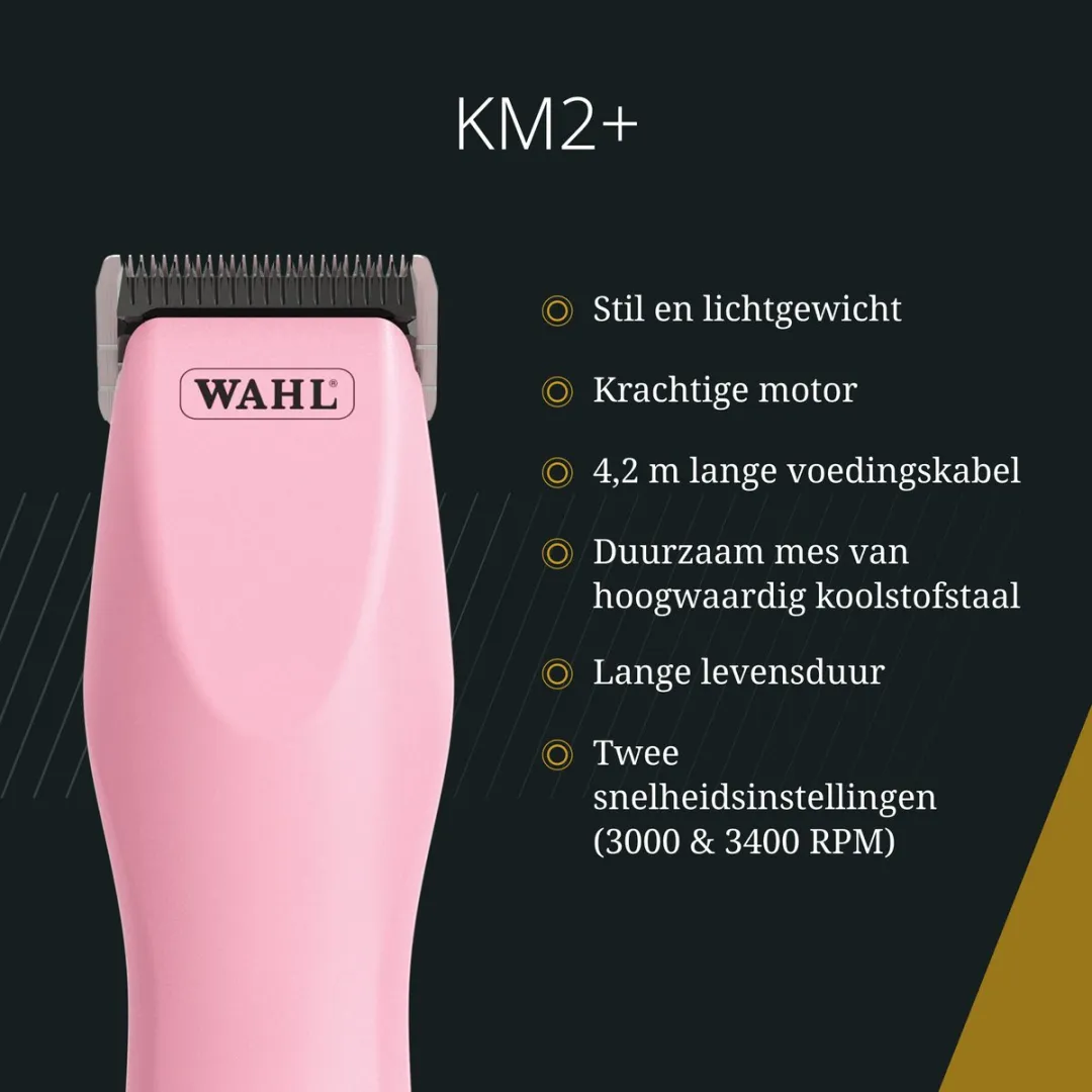 Wahl KM2+ Dierentrimmer - Roze