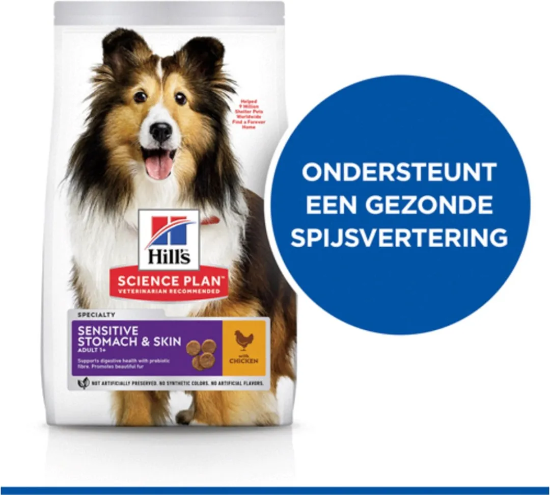 Hill's Canine Adult Sensitive Stomach & Skin Medium - Kip 2,5 kg