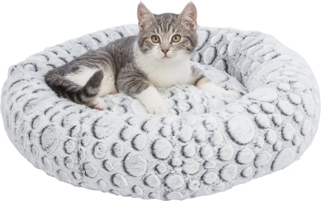 Trixie Kattenmand Mila Rond - 50 cm - Wit/Grijs