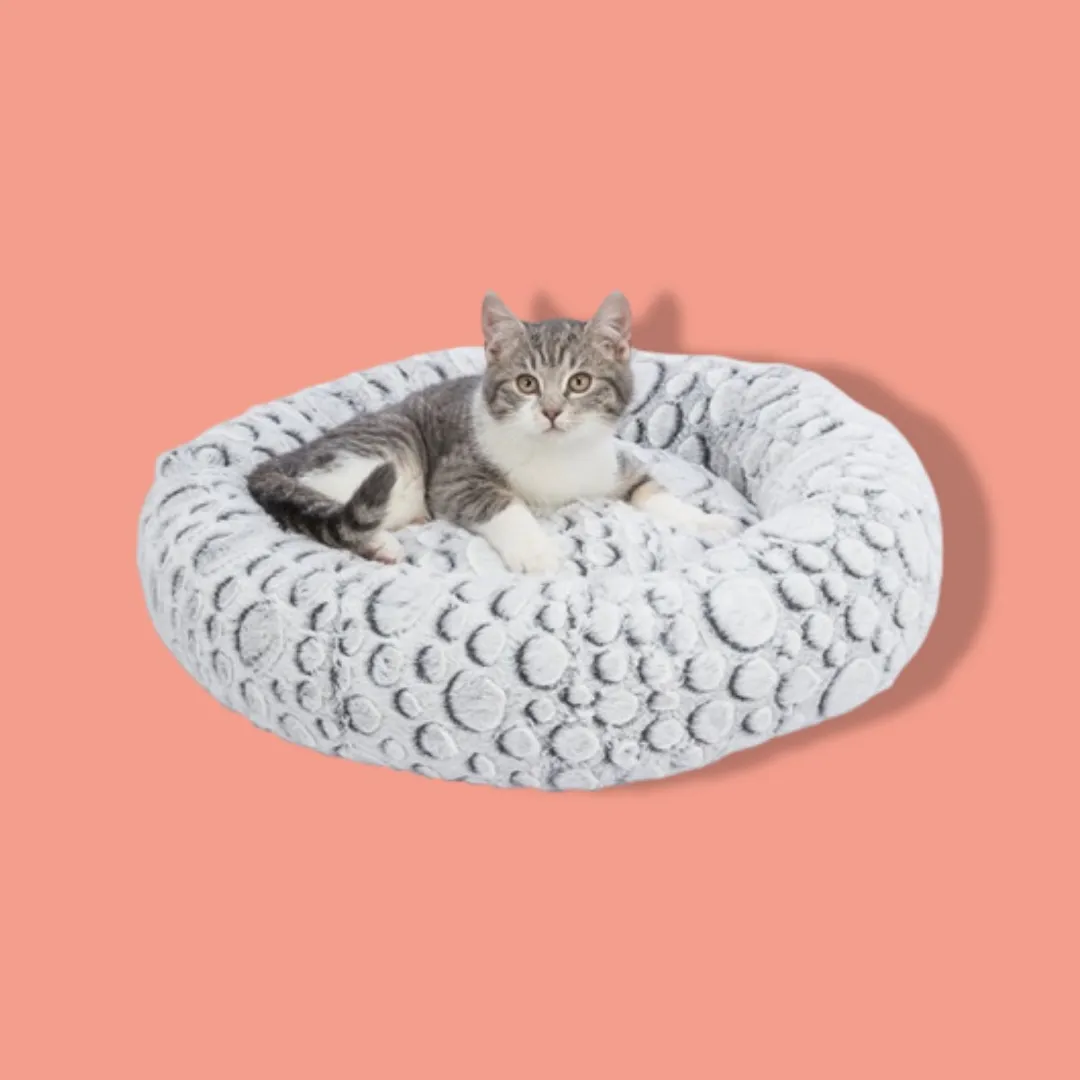 Trixie Kattenmand Mila Rond - 50 cm - Wit/Grijs - afbeelding 6 van 6