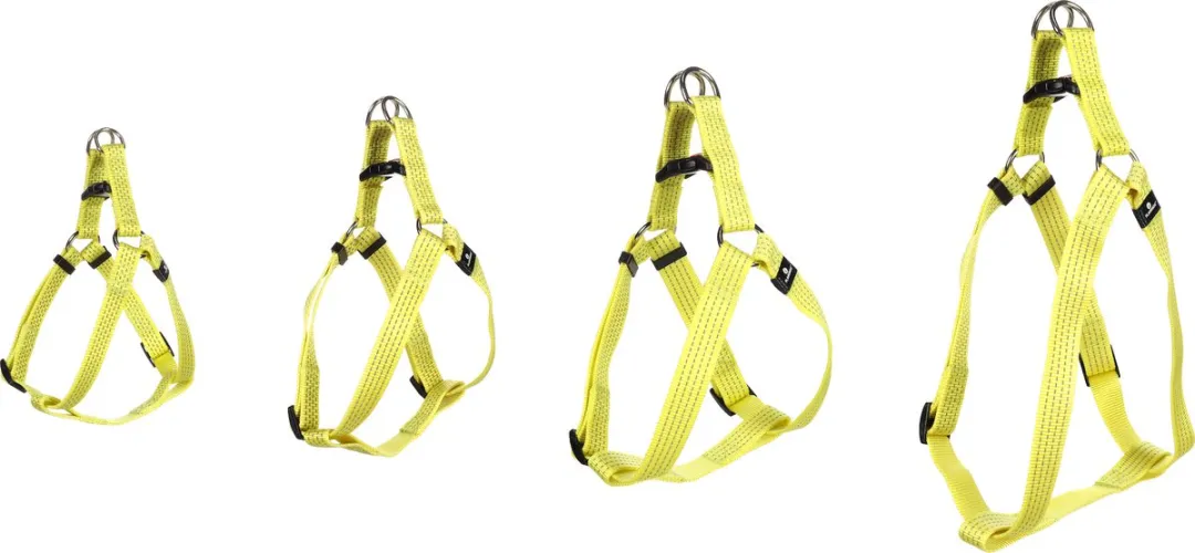 Flamingo Len Step&Go Hondenharnas Geel XL 60-90cm - afbeelding 2 van 4
