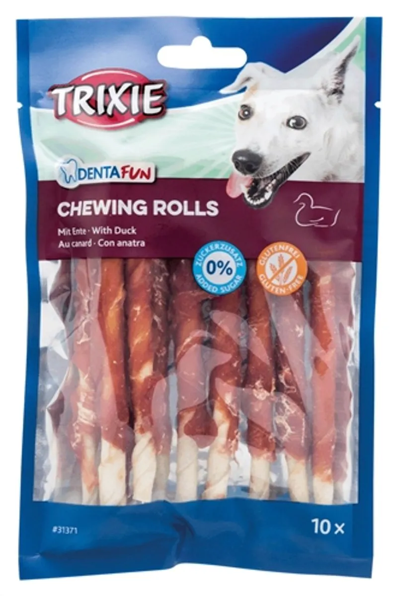 Trixie Denta Fun Duck Chewing Rolls 60 Stuks - afbeelding 5 van 5