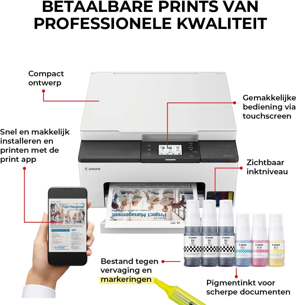 Canon MAXIFY GX1050 MegaTank All-in-One Printer - Grijs