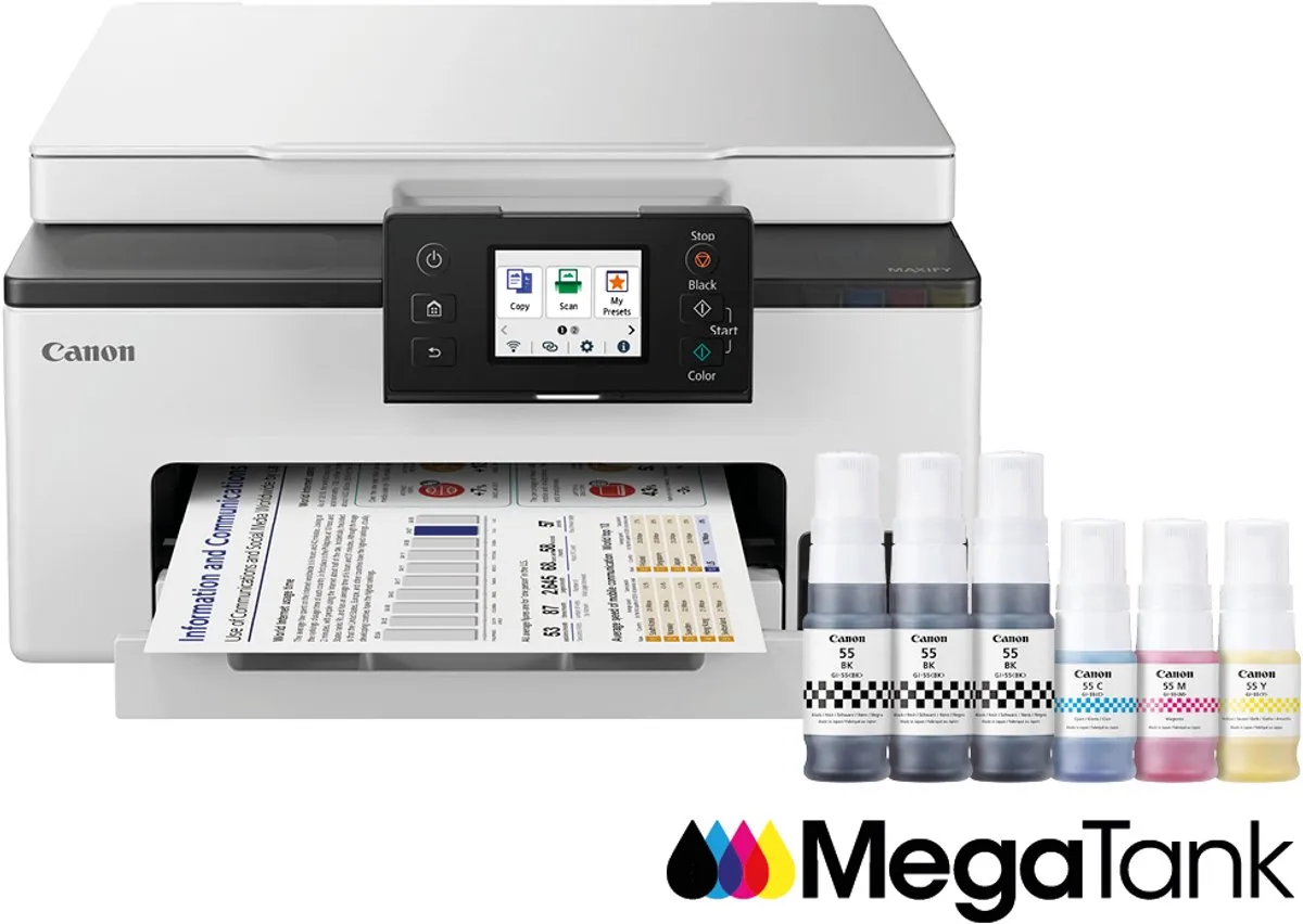 Canon MAXIFY GX1050 MegaTank All-in-One Printer - Grijs