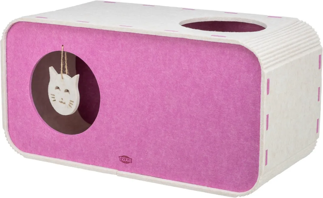 Trixie Speelbox Merle Vilt - Roze - 58x27x29cm