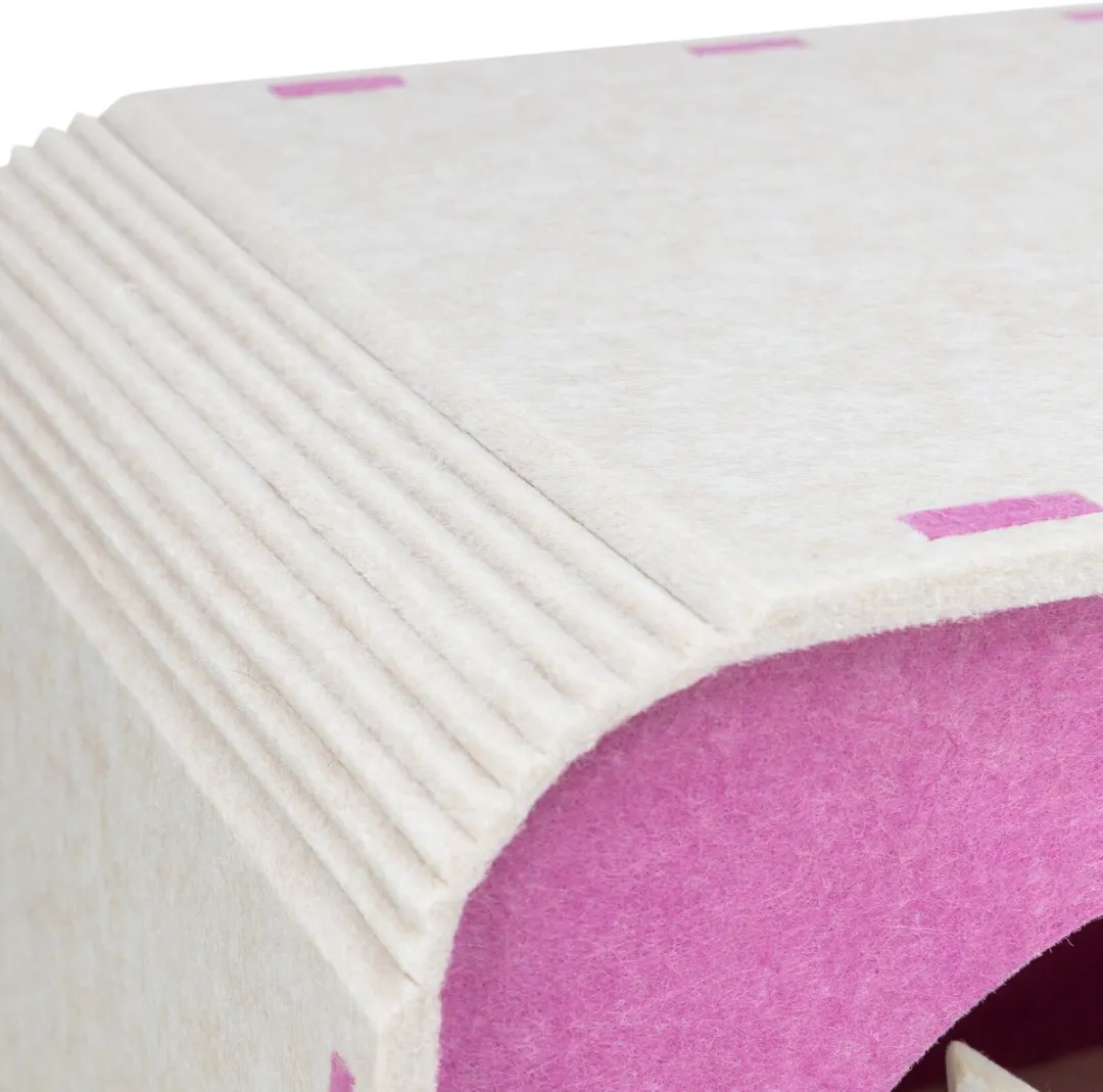 Trixie Speelbox Merle Vilt - Roze - 58x27x29cm