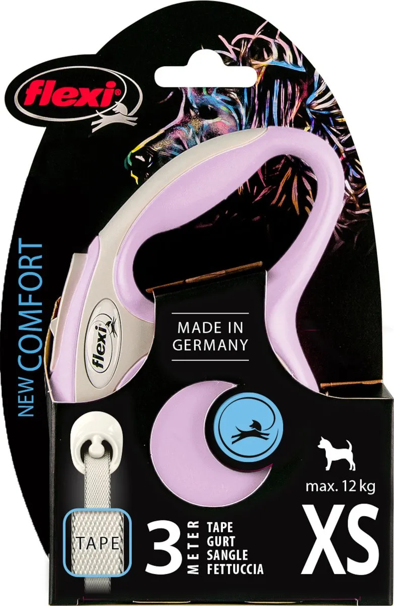 Flexi New Comfort Lint XS Uitlaatriem - 3m - Roze
