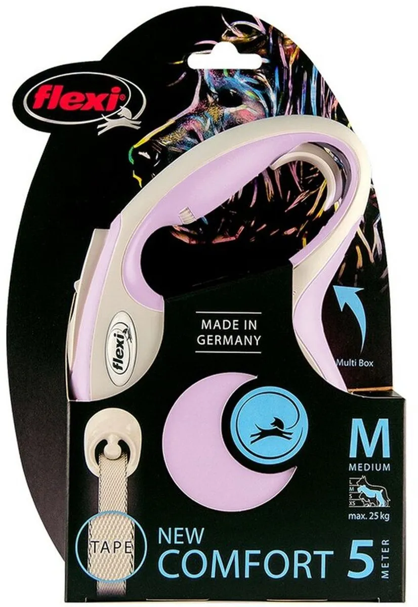 Flexi New Comfort Lint XS Uitlaatriem - 3m - Roze - afbeelding 6 van 6