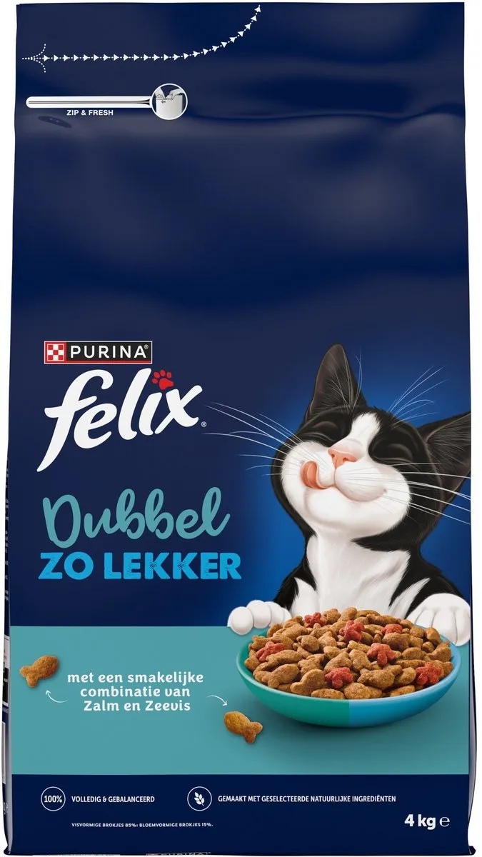 Felix Droogvoer Adult Zalm & Zeevis 4kg